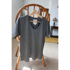 Le Bon Shoppe Womens La Vie Tee, vintage black — available at Norwood