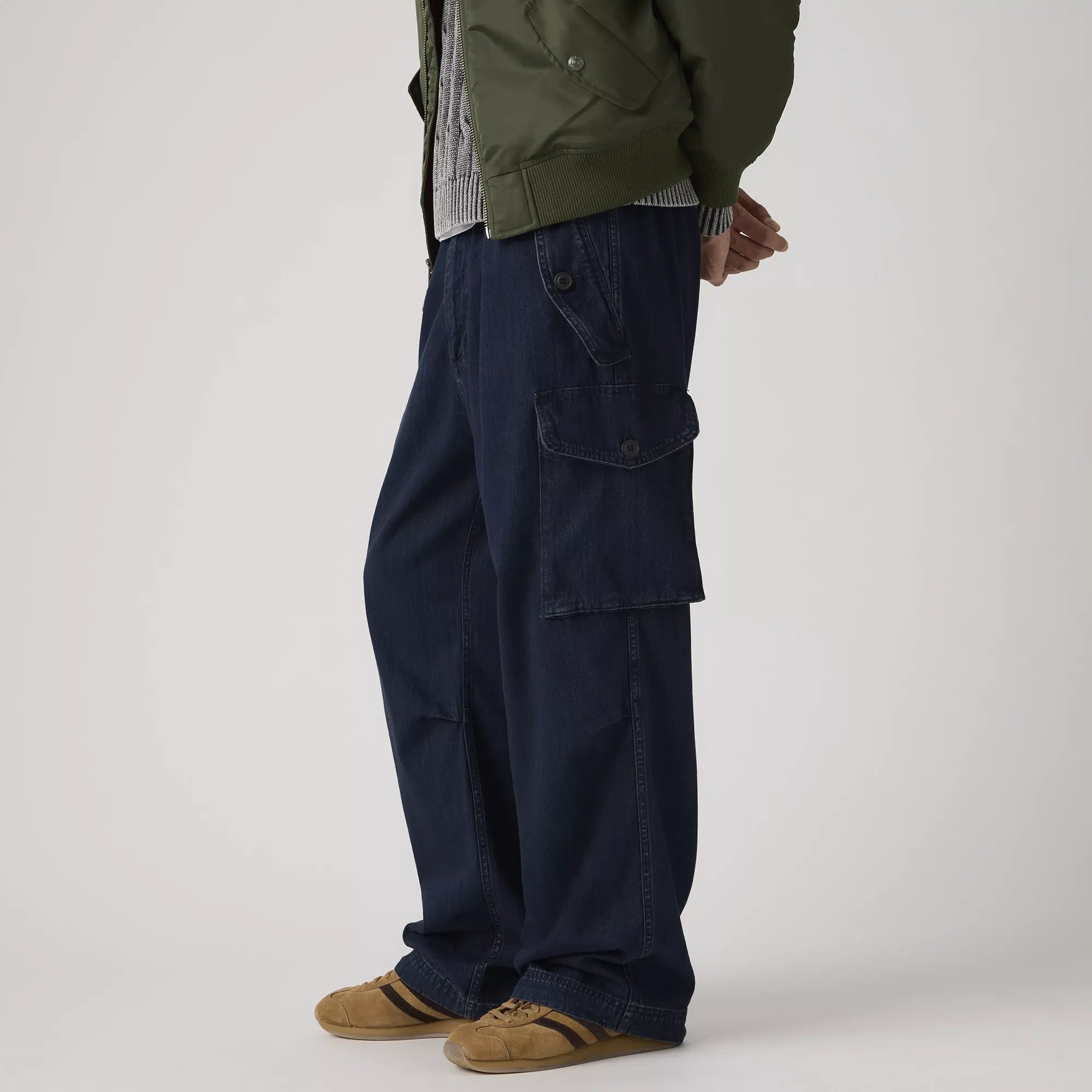 Levi's Baggy Field Cargo, ink smudge — available at Norwood