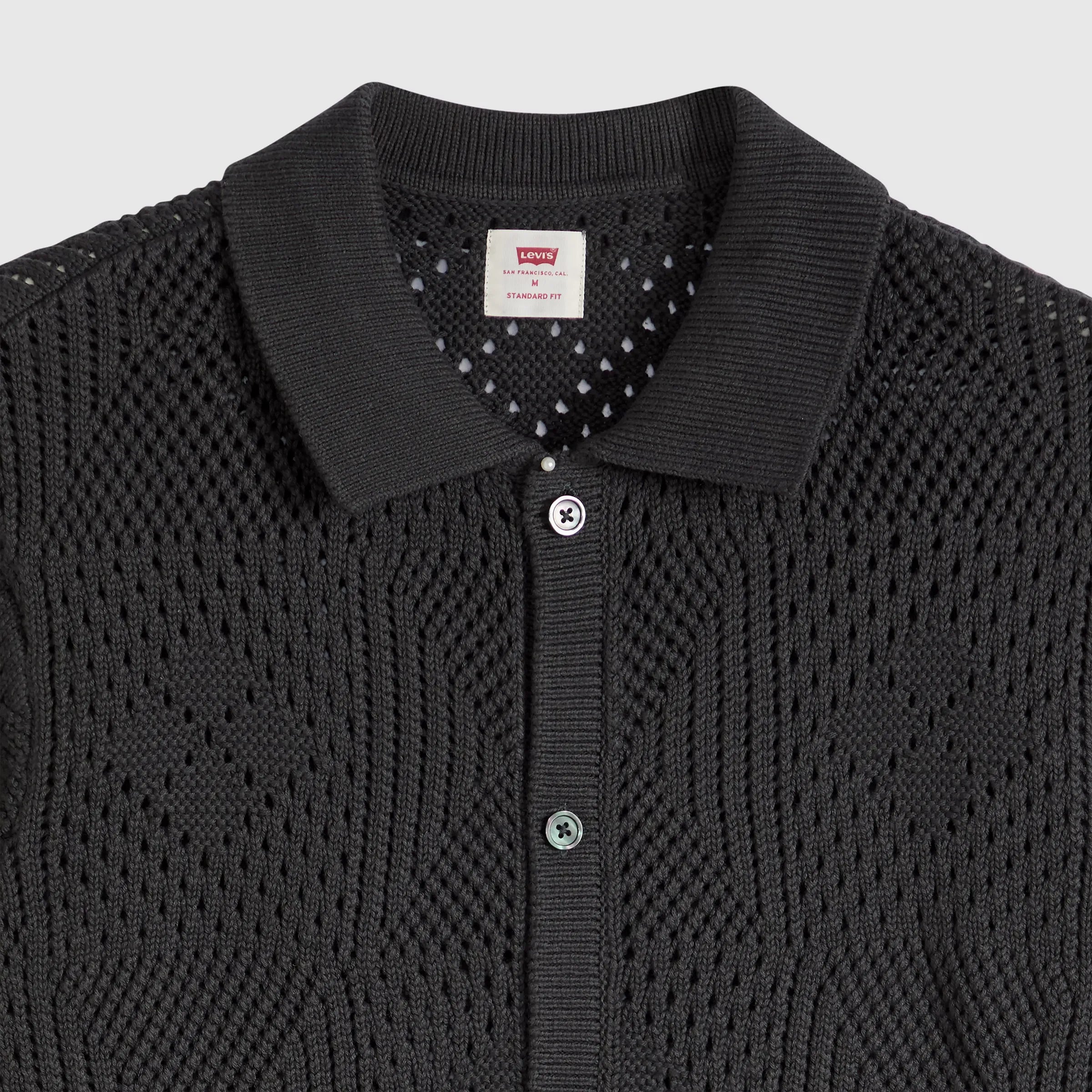 Levi's Sweater Camp Shirt, dark phantom — available at Norwood