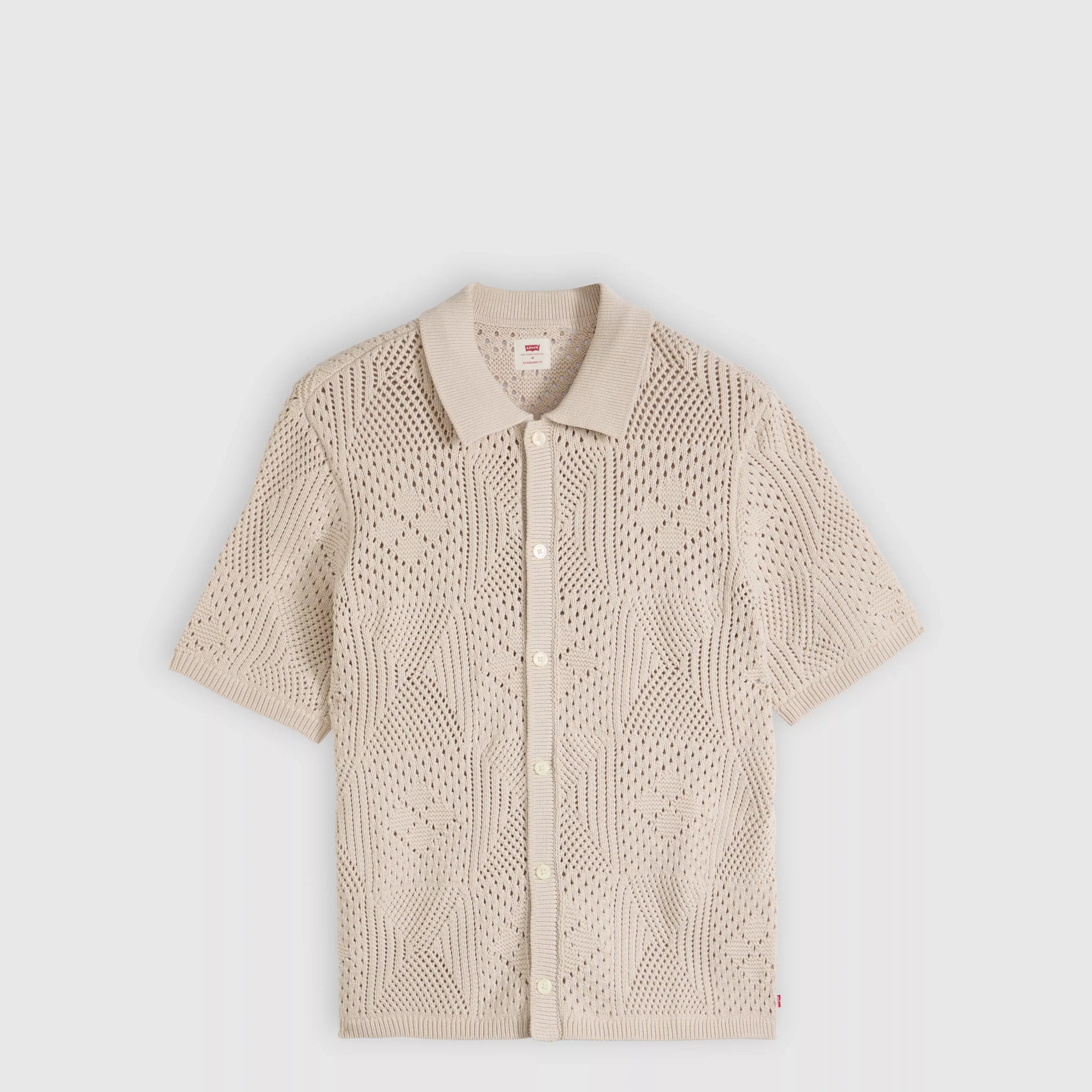 Levi's Sweater Camp Shirt, pumice stone — available at Norwood