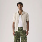 Levi's Sweater Camp Shirt, pumice stone — available at Norwood