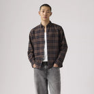 Levi's Authentic Button Down, chocolate garment dye — available at Norwood