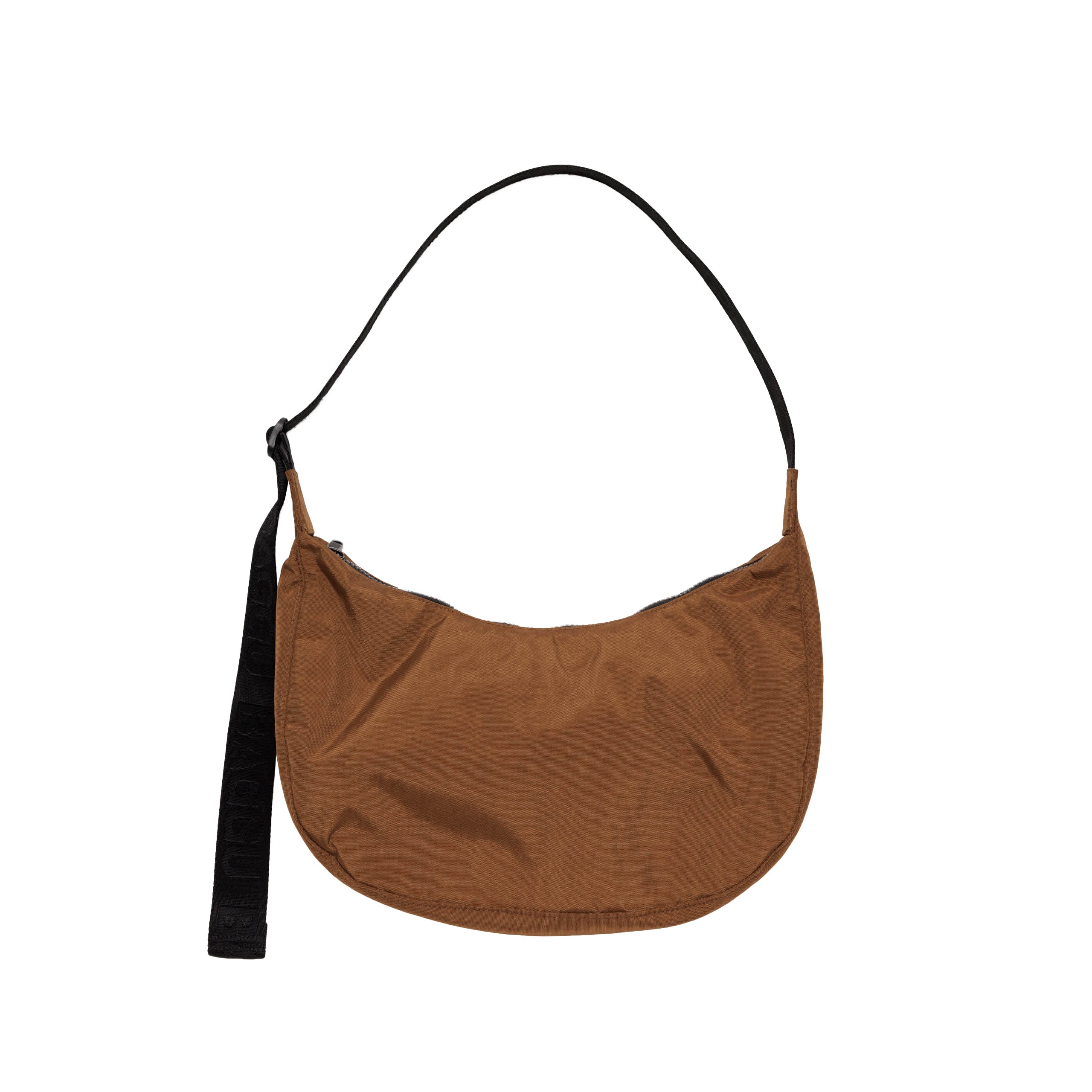 Baggu Medium Nylon Crescent Bag, Brown
