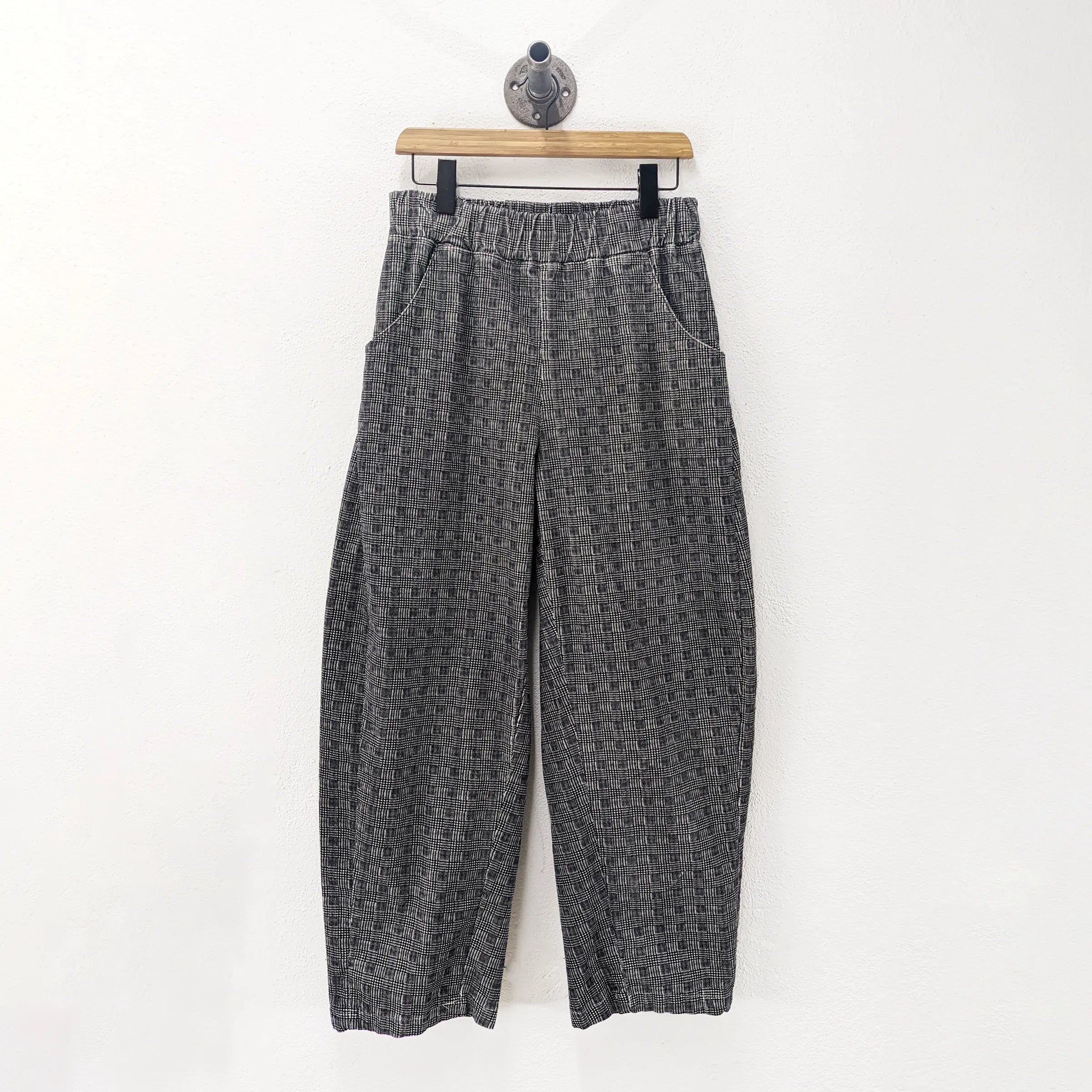 CUB Brett Pants, black plaid corduroy — available at Norwood