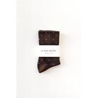 Le Bon Shoppe Polka Dot Sneaker Socks, cacao/blue — available at Norwood