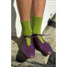 Le Bon Shoppe Sneaker Socks, matcha — available at Norwood