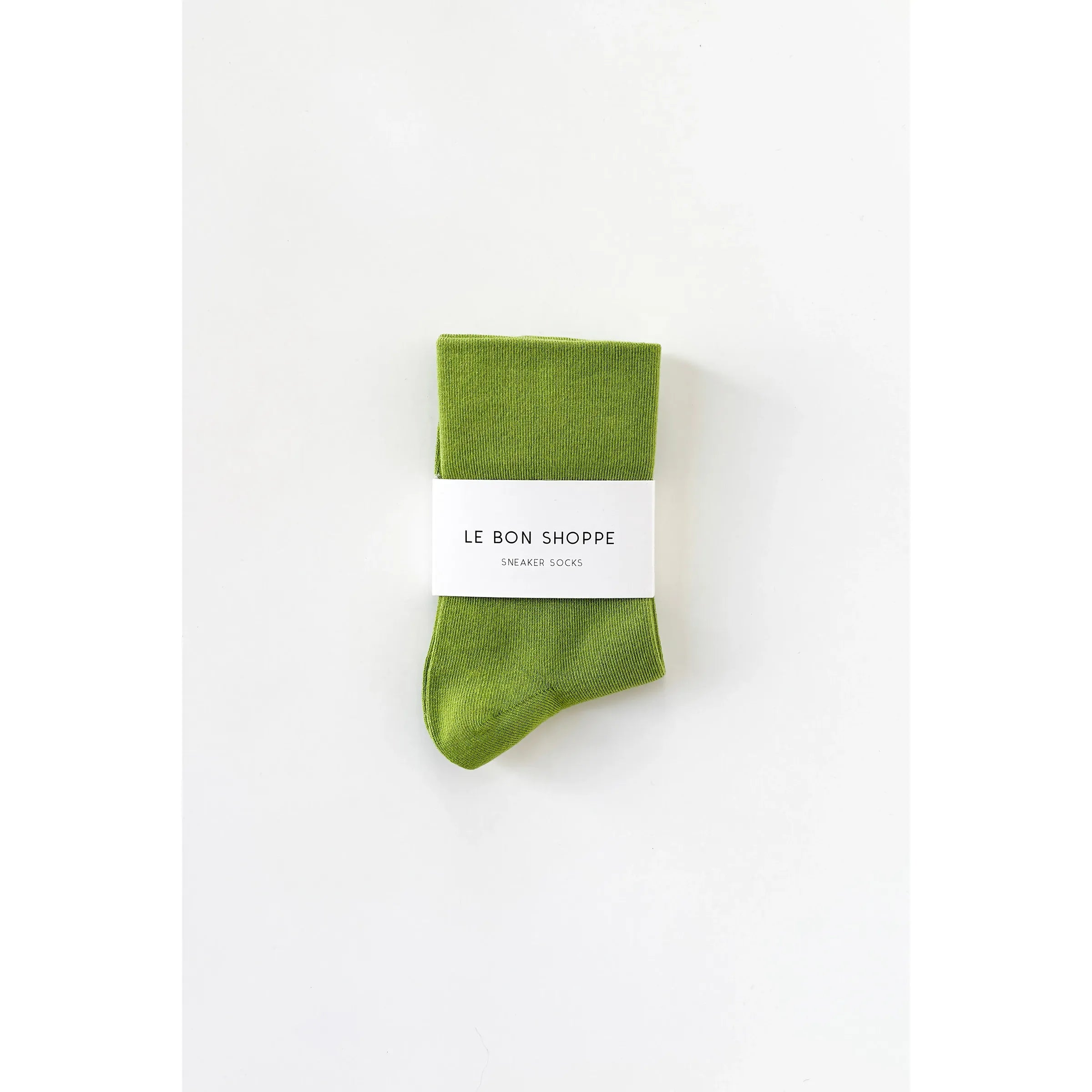 Le Bon Shoppe Sneaker Socks, matcha — available at Norwood