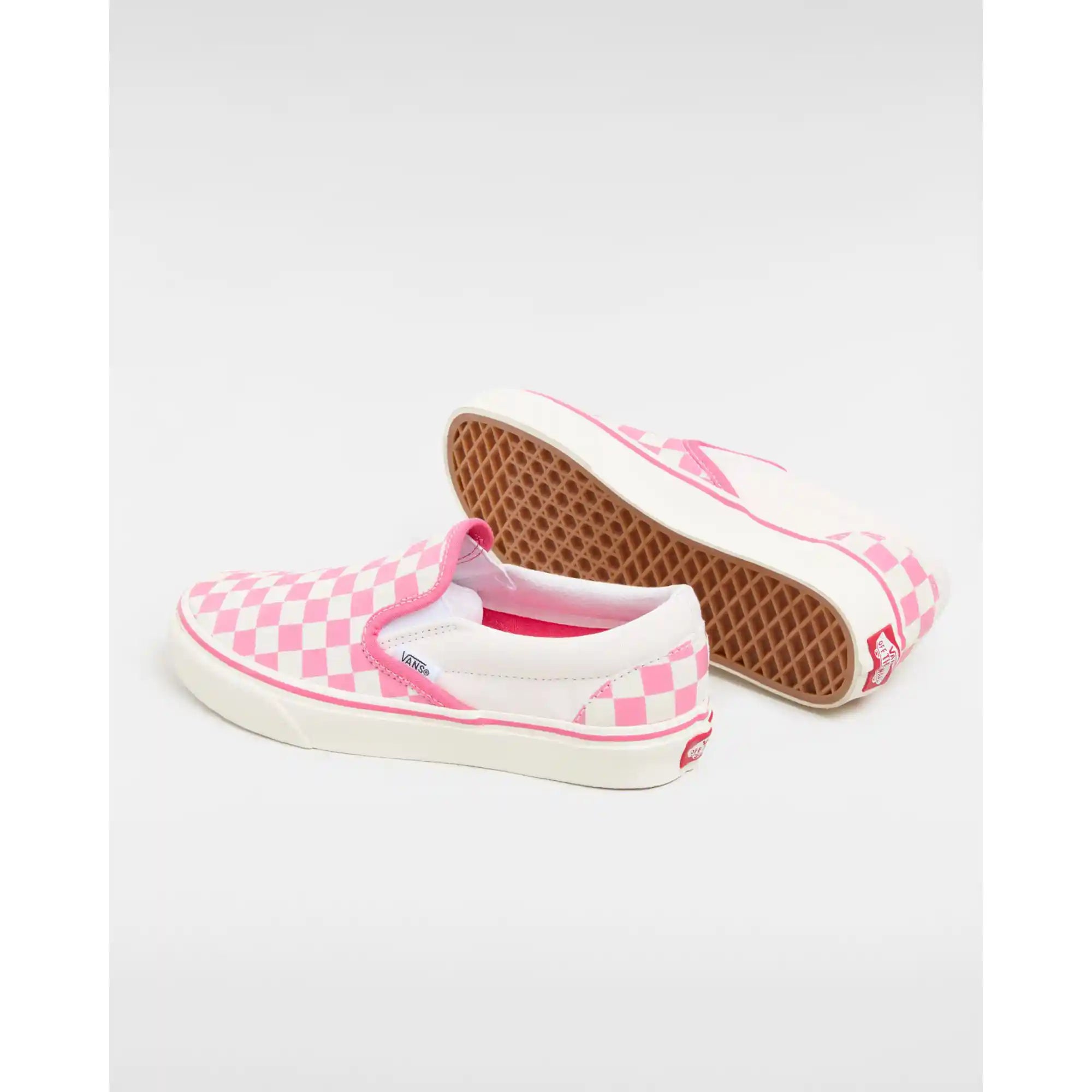 Vans Womens Classic Slip On checkerboard pink true white Norwood