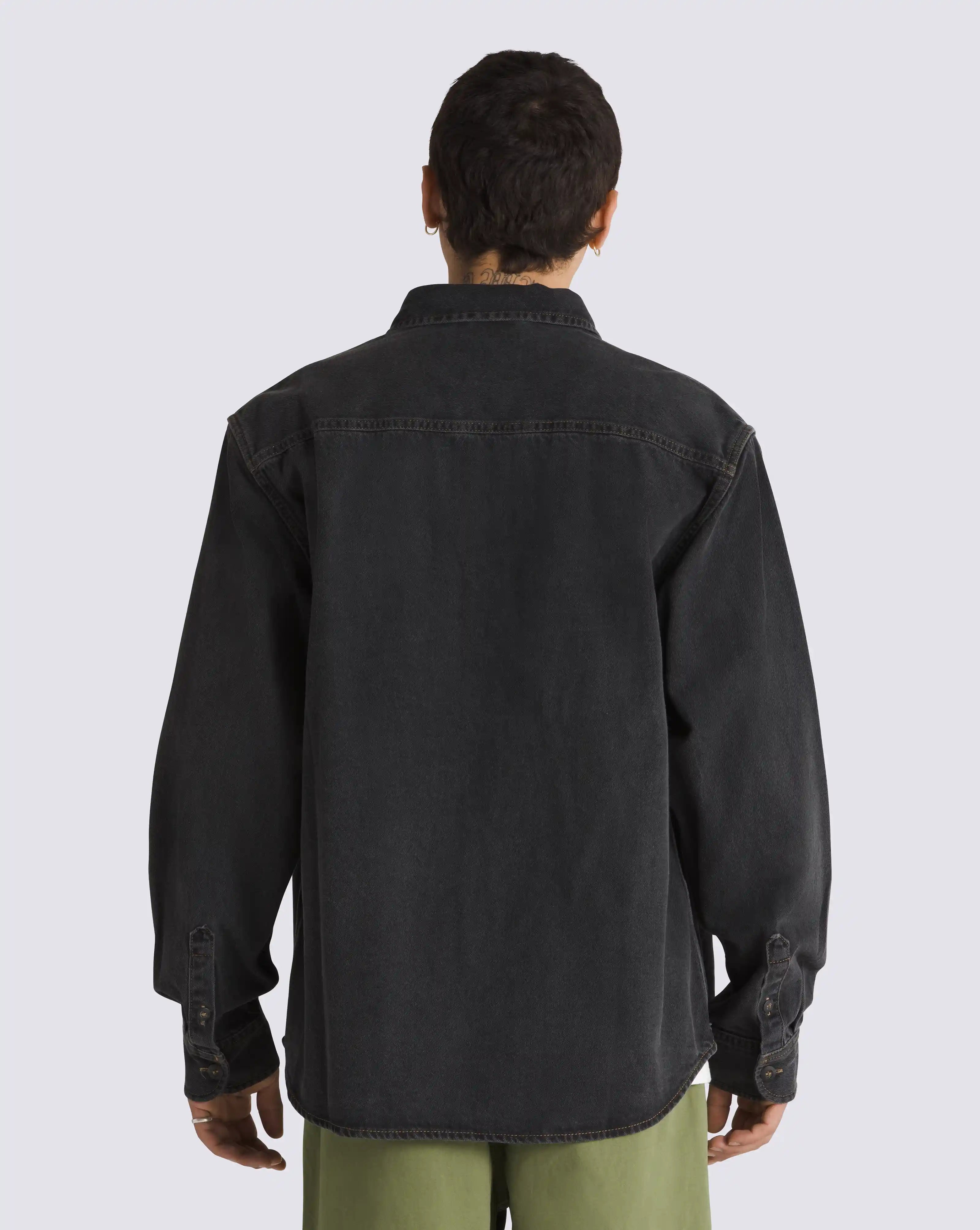 Vans Stevens Denim Woven, pavement (washed black) — available at Norwood