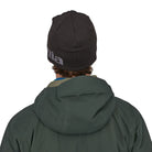 Patagonia Beanie Hat, logo belwe: black — available at Norwood