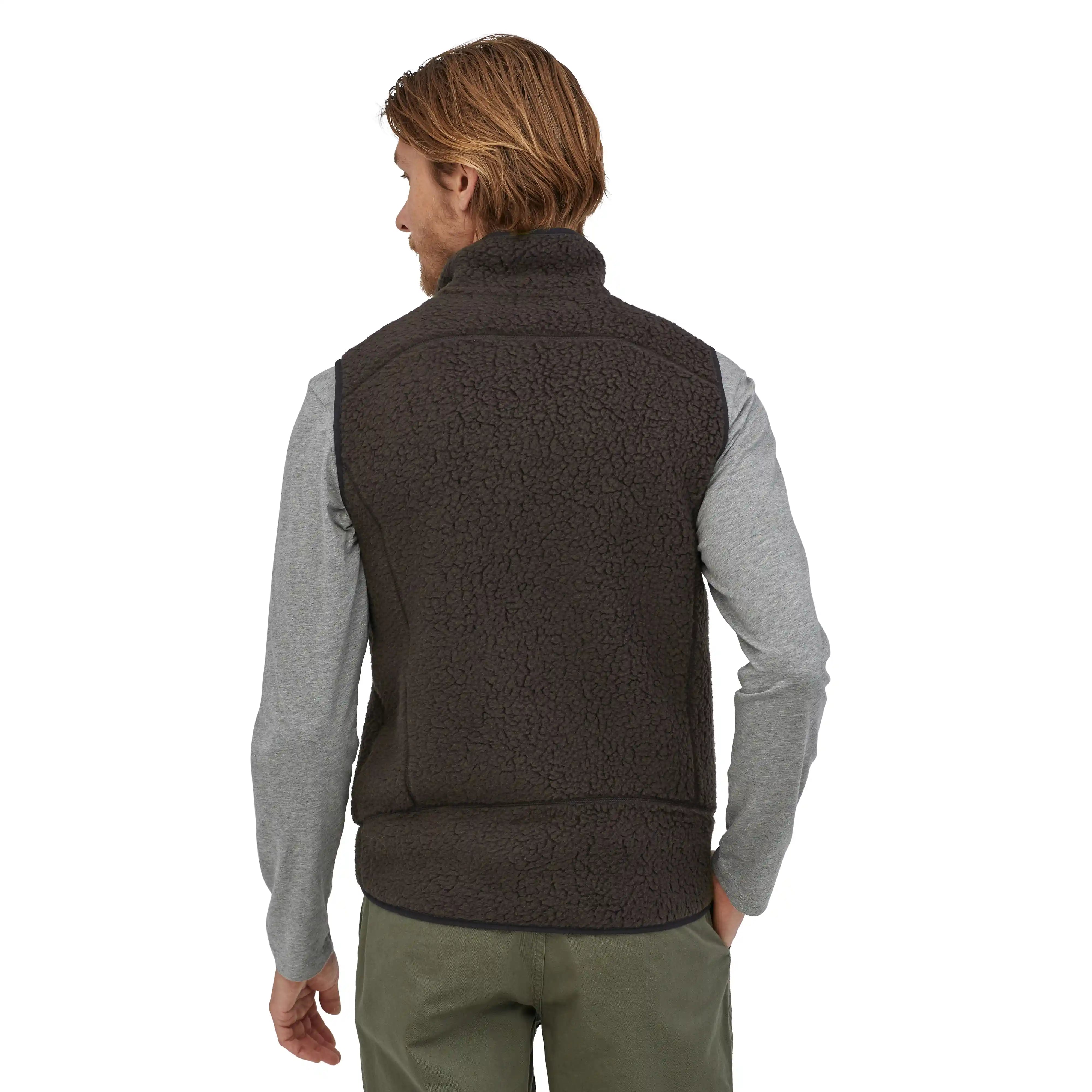Patagonia black 2025 fleece vest