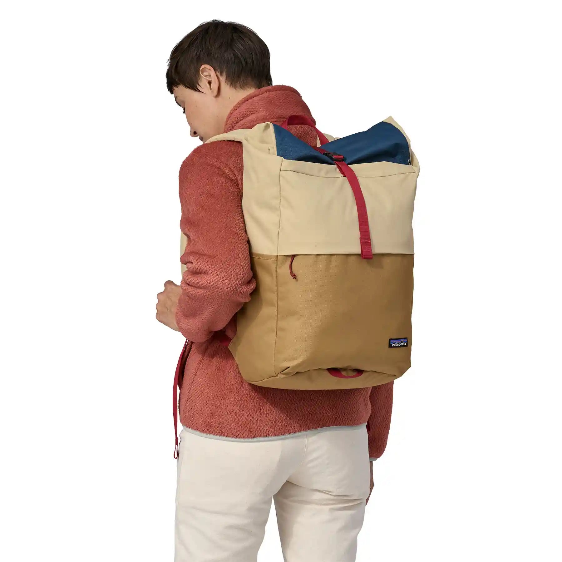Patagonia Fieldsmith Roll Top Pack, patchwork: coriander brown — available at Norwood