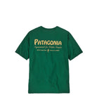 Patagonia Men's Water People Organic Pocket T-Shirt, water people banner: conifer green