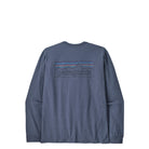 Patagonia Mens Long Sleeve P-6 Logo Responsibili-Tee, p-6 outline: current blue — available at Norwood