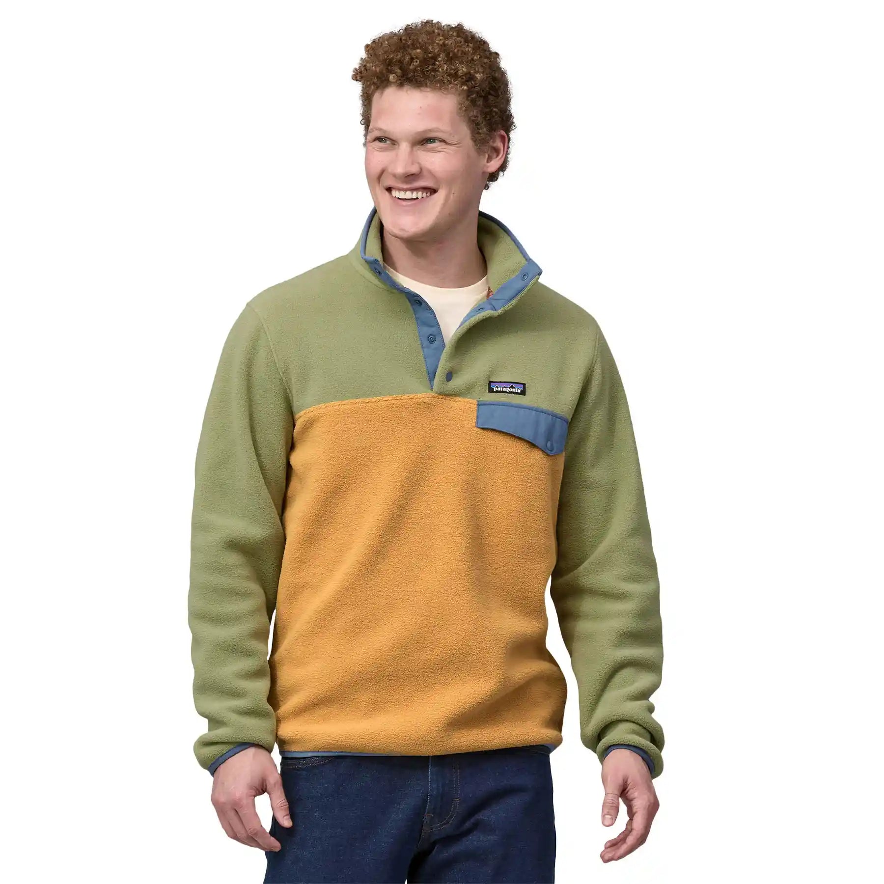 Patagonia Lightweight Synchilla Snap-T Pullover, pufferfish gold 