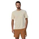 Patagonia Men's Water People Organic Pocket T-Shirt, water people banner: undyed natural — available at Norwood