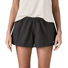 Patagonia Womens Barely Baggies Shorts - 2 1/2 In., black w/black — available at Norwood