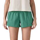 Patagonia Womens Barely Baggies Shorts - 2 1/2 In., heartleaf green — available at Norwood