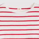 Levi's Womens Julie Slub Tee, saint stripe egret urban red — available at Norwood