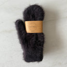 Billy Bamboo Fluffy Angora Mittens, brown — available at Norwood