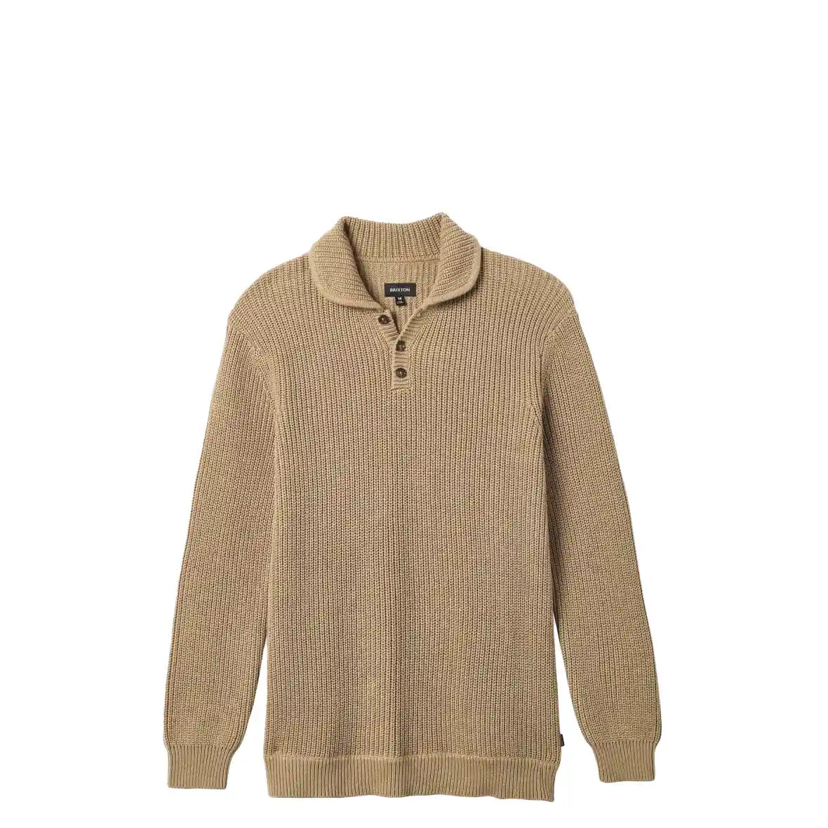 Brixton Not Your Dad's Fisherman Sweater, oatmeal, 22555-oatml