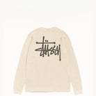 Stussy Basic Stock Raglan Thermal Shirt, bone — available at Norwood
