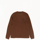 Stussy Raglan Thermal Basic Stock, brown — available at Norwood