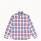 Stussy Beach Ombre Plaid Shirt, blue — available at Norwood