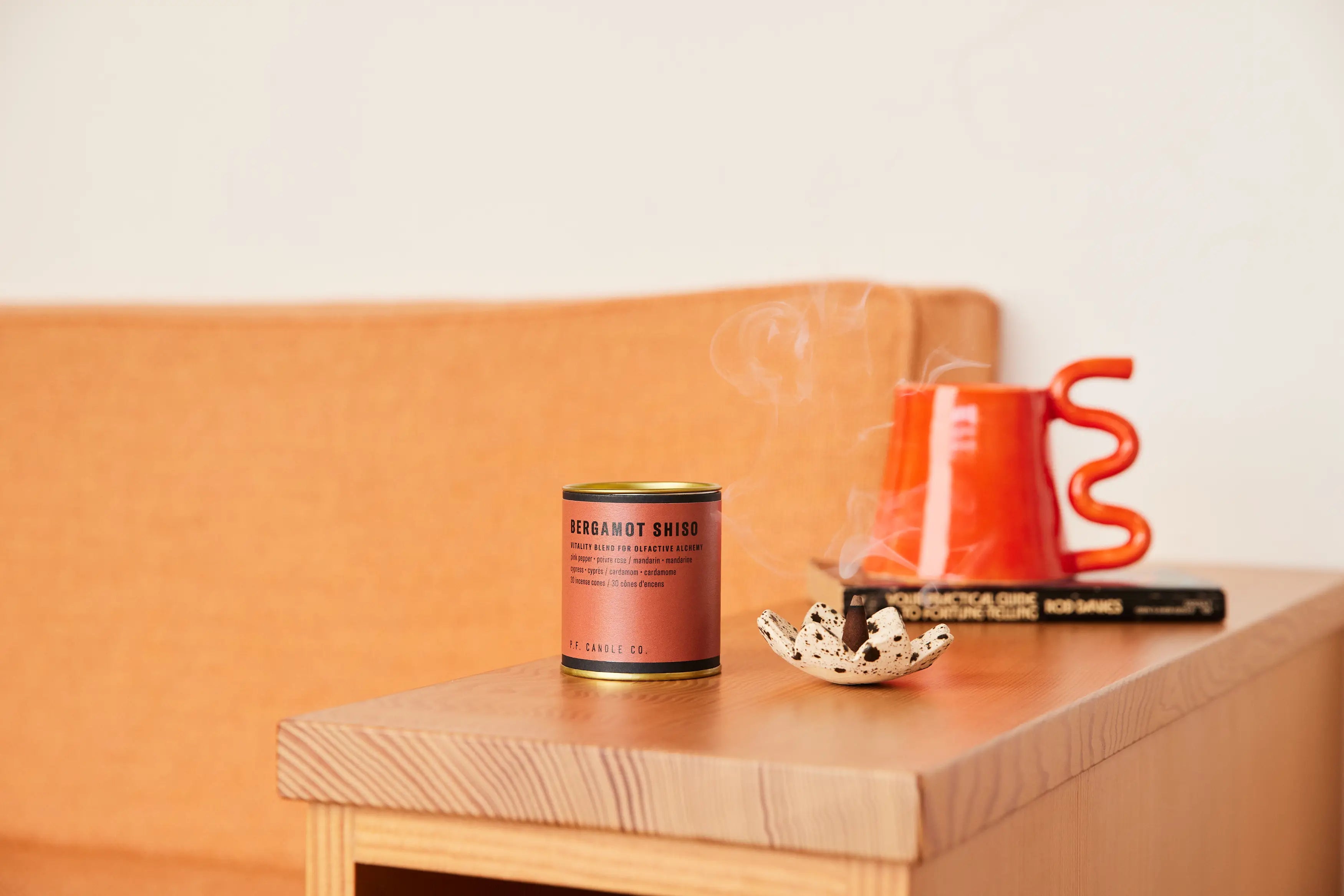 P.F. Candle Co. Bergamot Shiso Alchemy Incense Cones — available at Norwood
