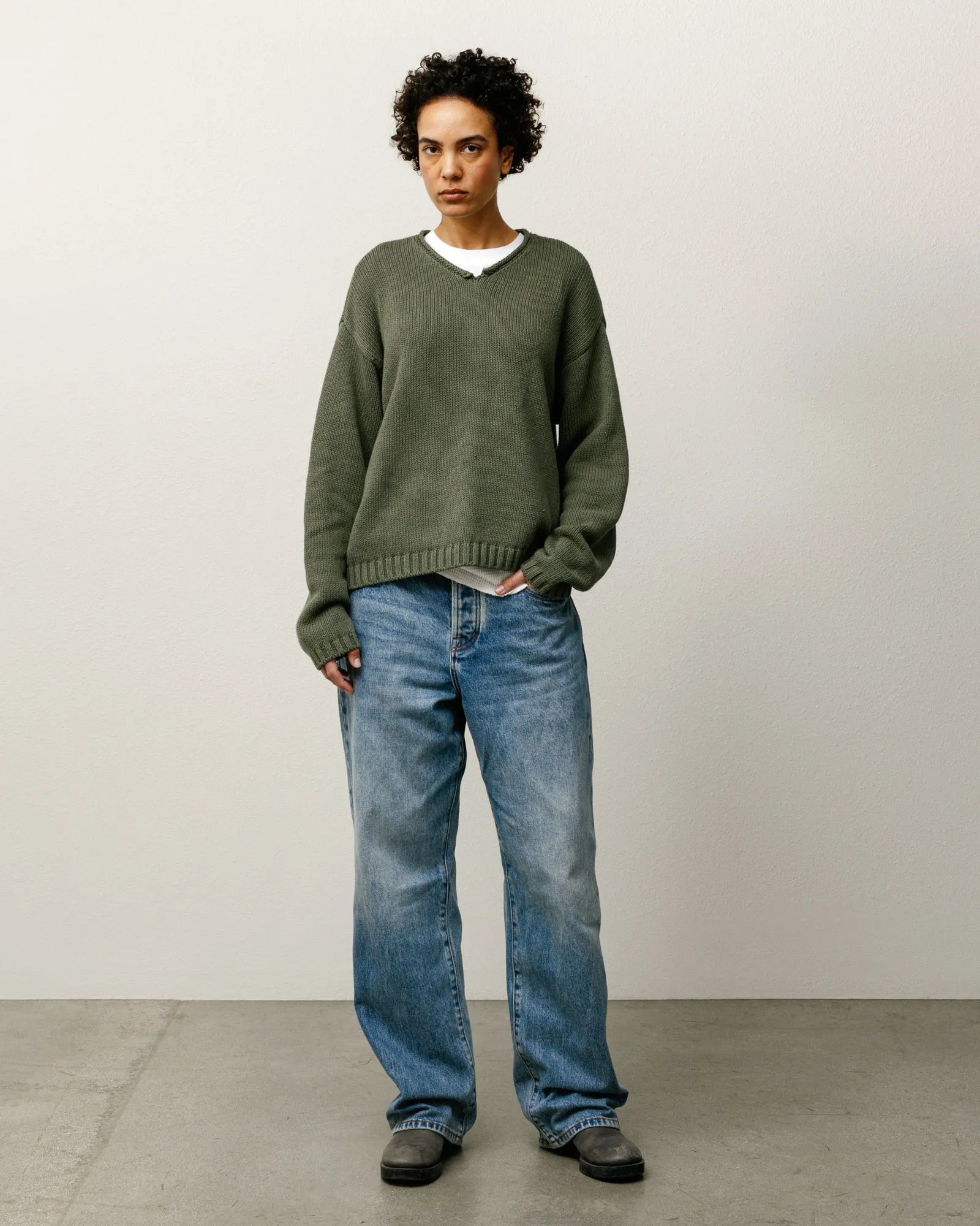 Stussy Big Ol Jean Denim, indigo stone wash — available at Norwood