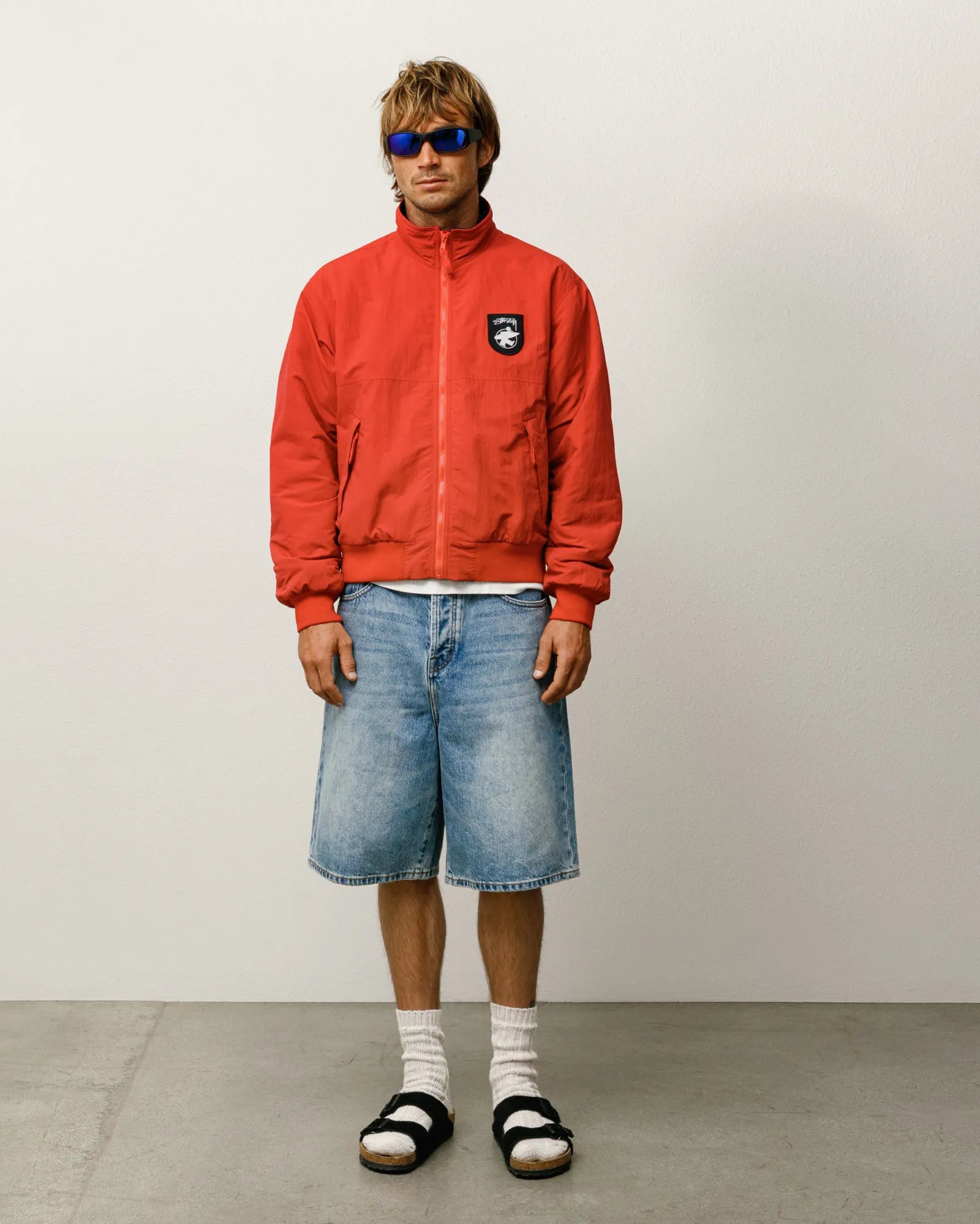 Stussy Denim Big Ol Shorts, indigo stone wash — available at Norwood