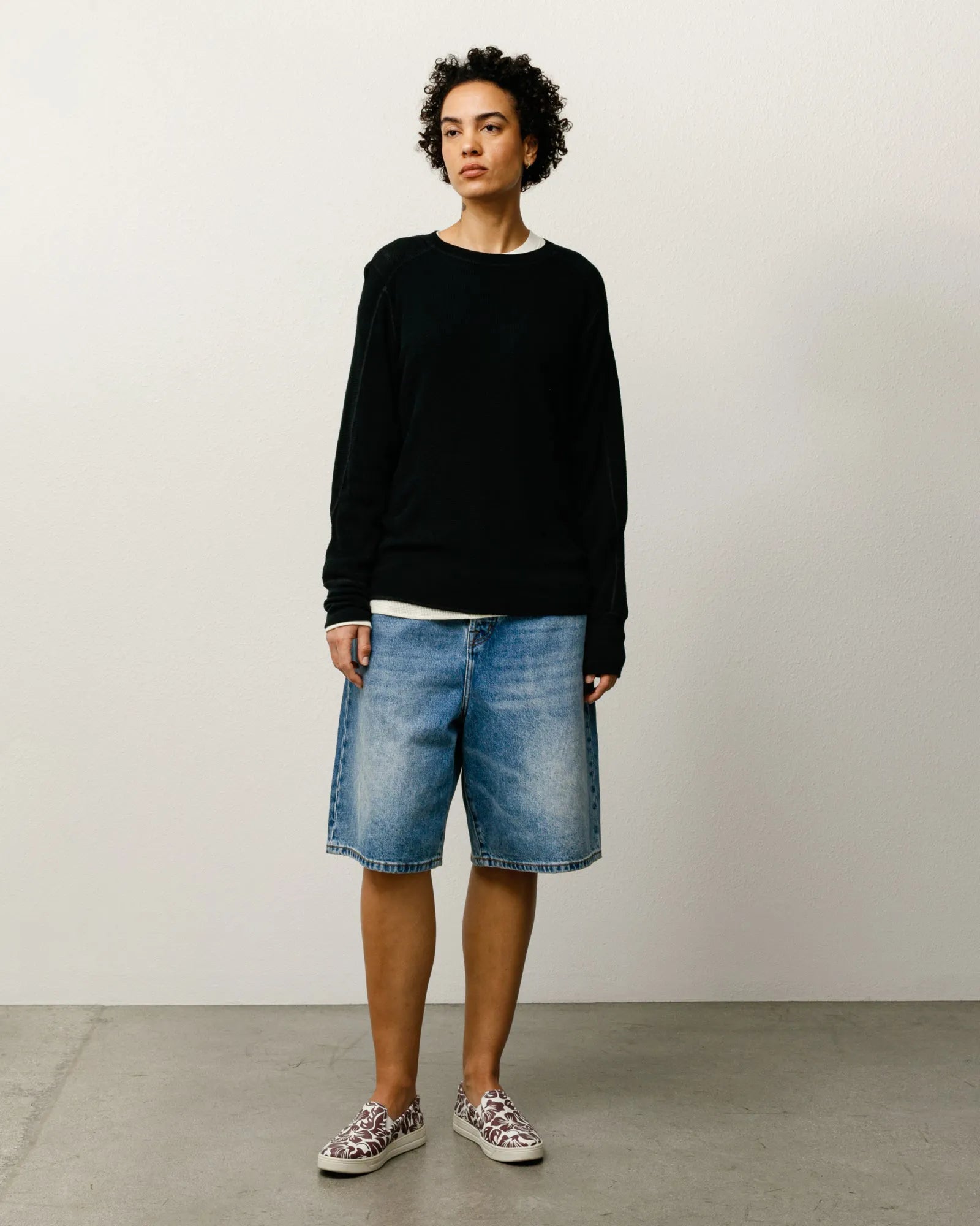 Stussy Denim Big Ol Shorts, indigo stone wash — available at Norwood