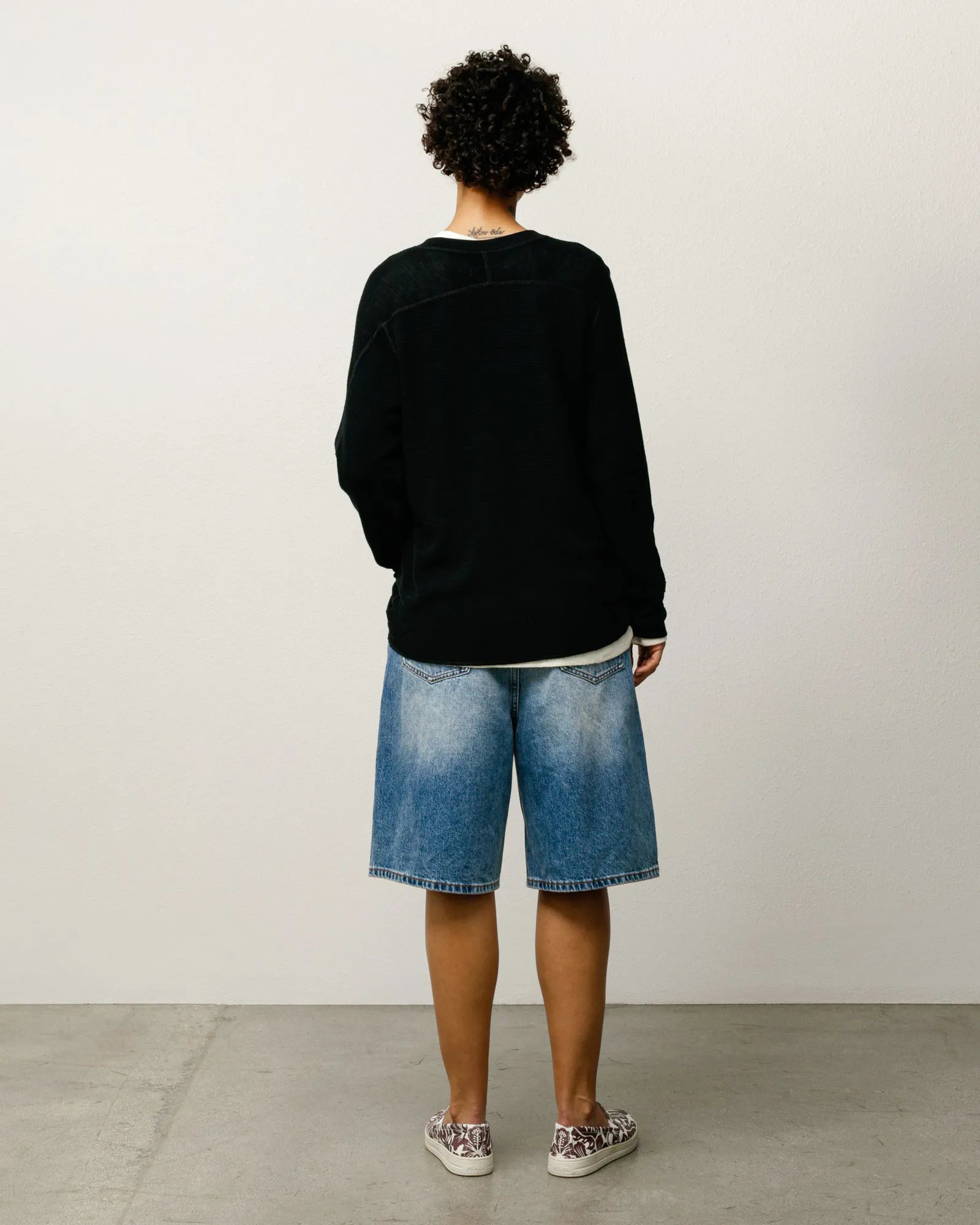Stussy Denim Big Ol Shorts, indigo stone wash — available at Norwood