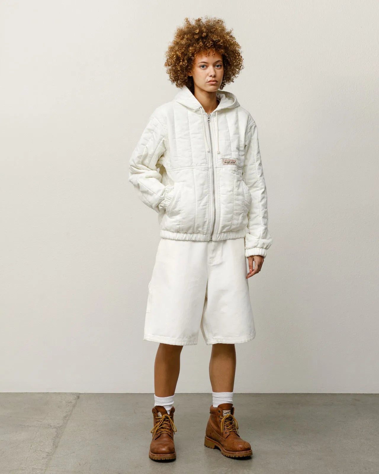 Stussy Canvas Work Short, bone — available at Norwood