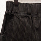 CUB Alia Long Shorts, black & cream stripe — available at Norwood
