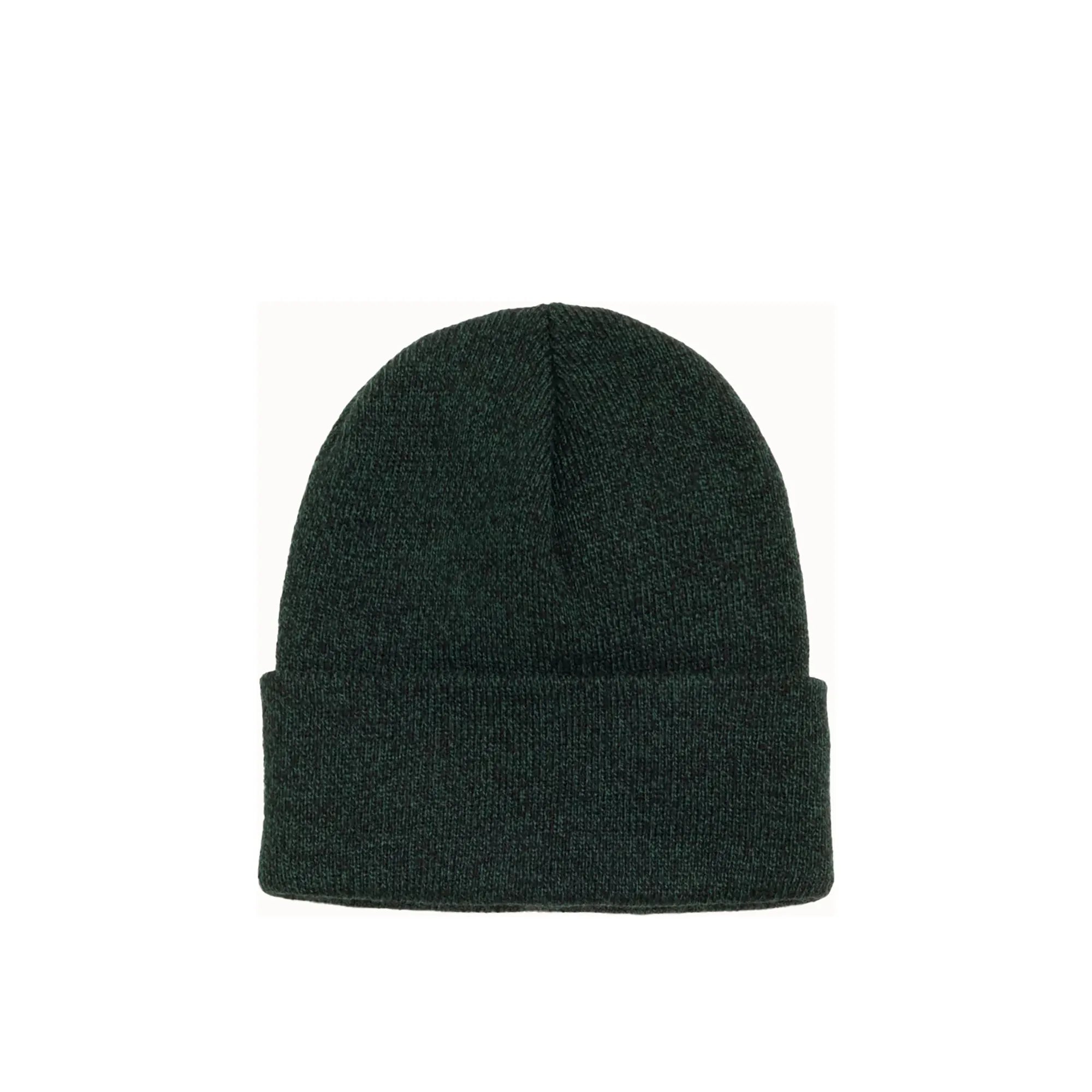 Stussy Stock Cuff Beanie, marled hunter green — available at Norwood