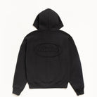 Stussy Cursive Applique Zip Hood, black — available at Norwood