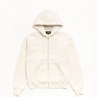 Stussy Cursive Applique Zip Hood, natural — available at Norwood