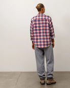 Stussy Dax Plaid Shirt, red — available at Norwood