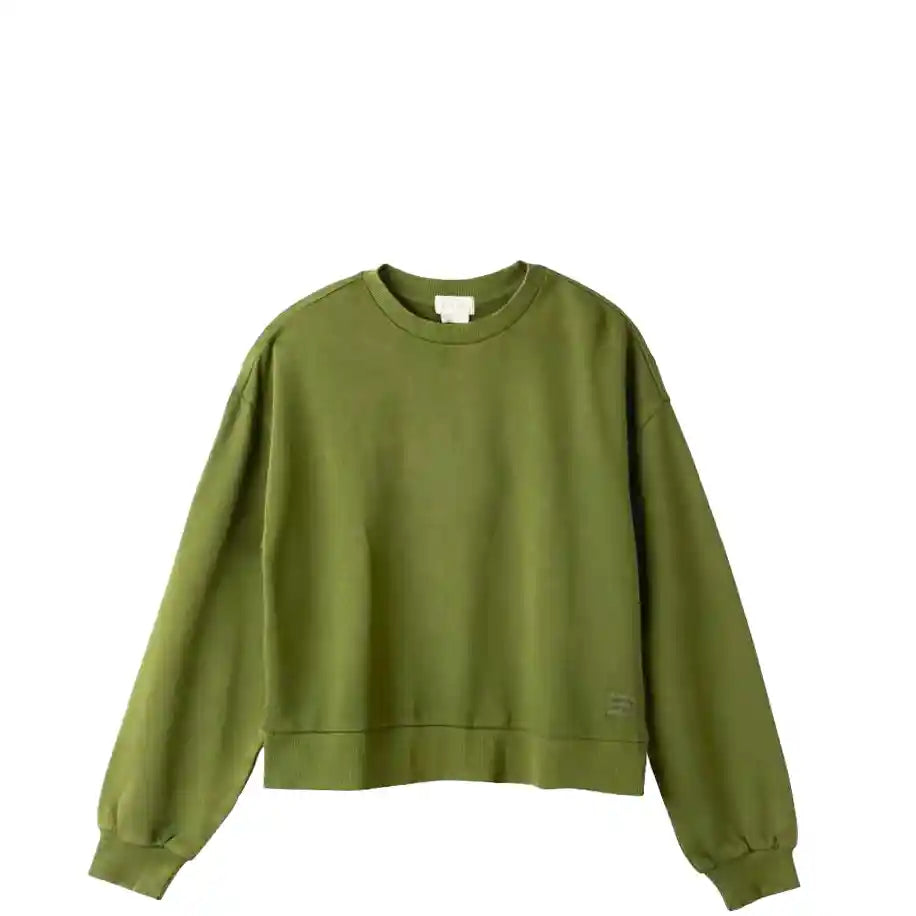 Brixton Womens Cross Loop French Terry Crew chive chive L