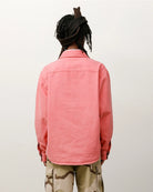 Stussy Heavy Washed Canvas Shirt, berry — available at Norwood