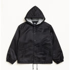 Stussy Hooded Coaches Jacket, black — available at Norwood