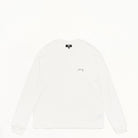 Stussy Lazy Long Sleeve Tee, white — available at Norwood