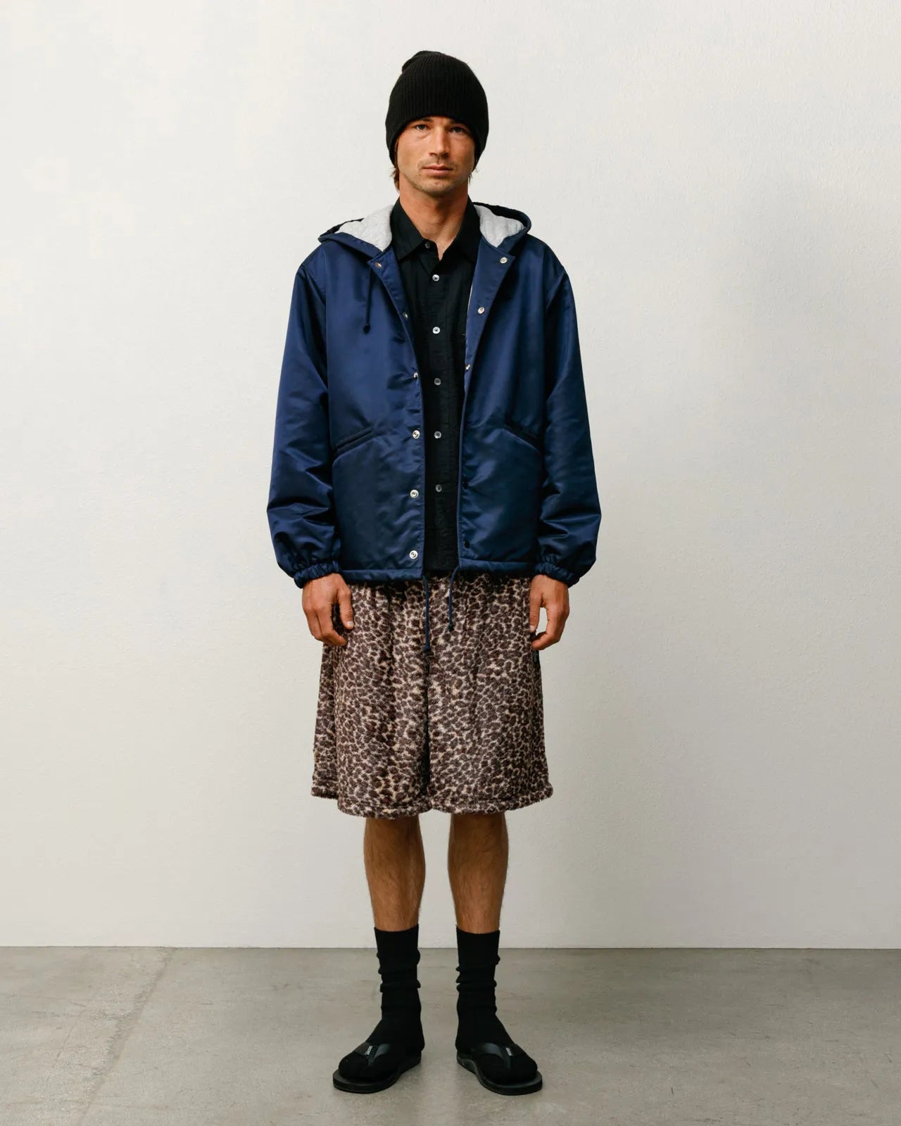 Stussy Pile Leopard Short, leopard — available at Norwood