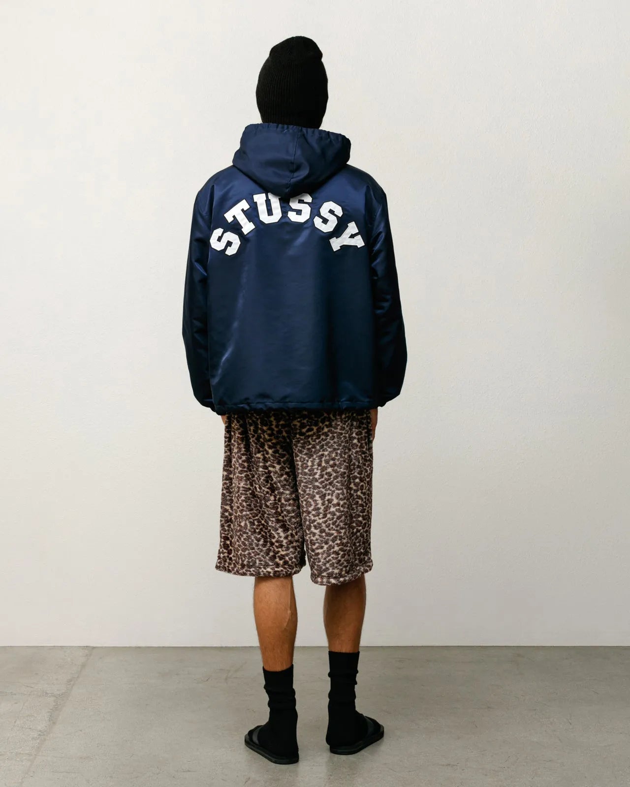 Stussy Pile Leopard Short, leopard — available at Norwood