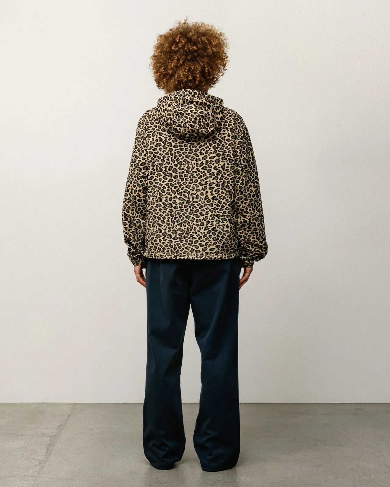 Stussy Lightweight Hooded Jacket, cheetah — available at Norwood