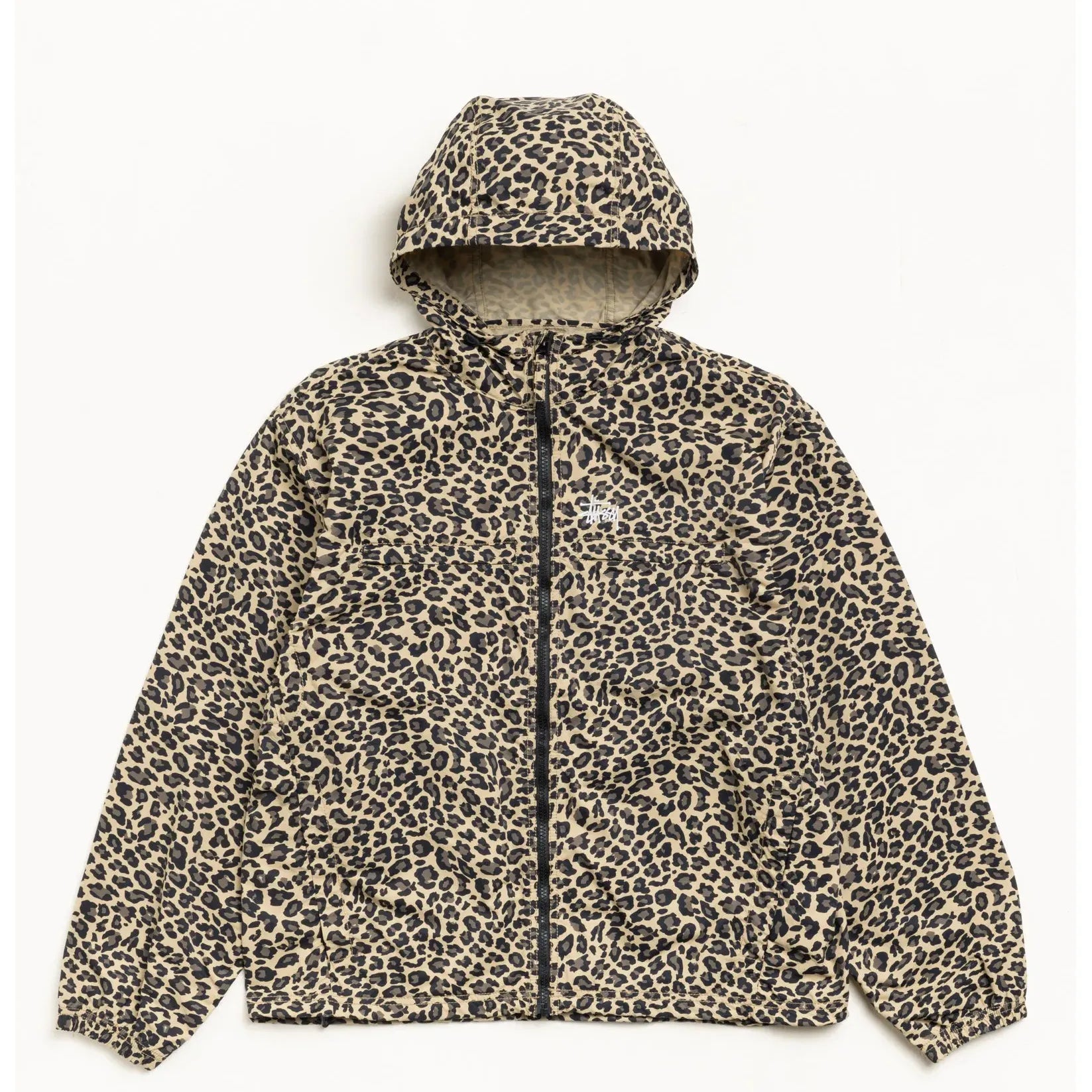 Stussy Lightweight Hooded Jacket, cheetah — available at Norwood