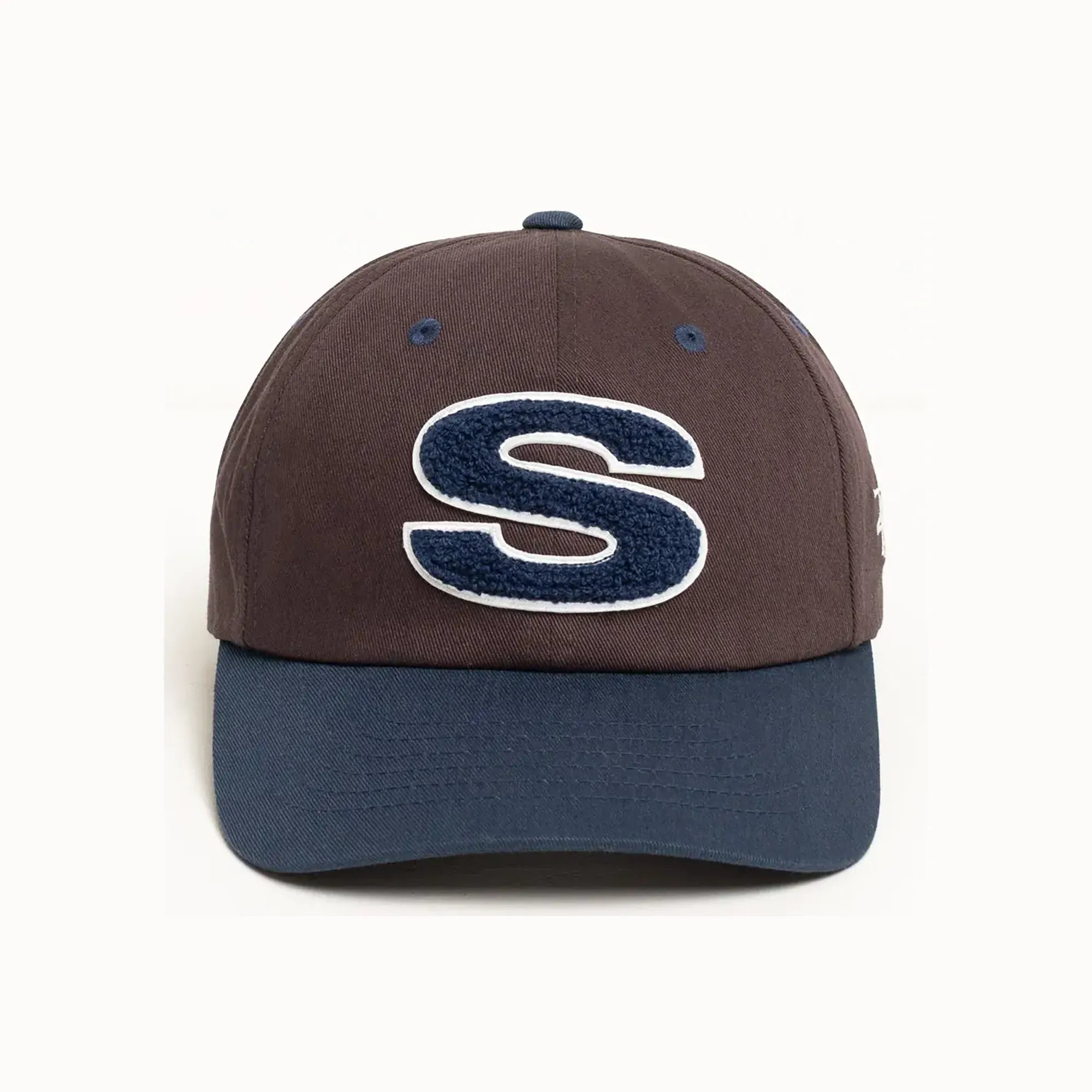 Stussy Chenille Low Pro Cap, dark brown — available at Norwood