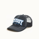 Stussy Burly Threads Trucker Cap, black — available at Norwood