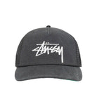 Stussy Md Big Stock Mesh Cap Ball Cap, black — available at Norwood